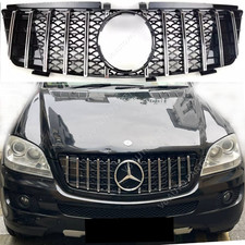 For Mercedes M-Class W164 ML320 ML350 ML230 Grill Front Bumper GT Grille 2005-08