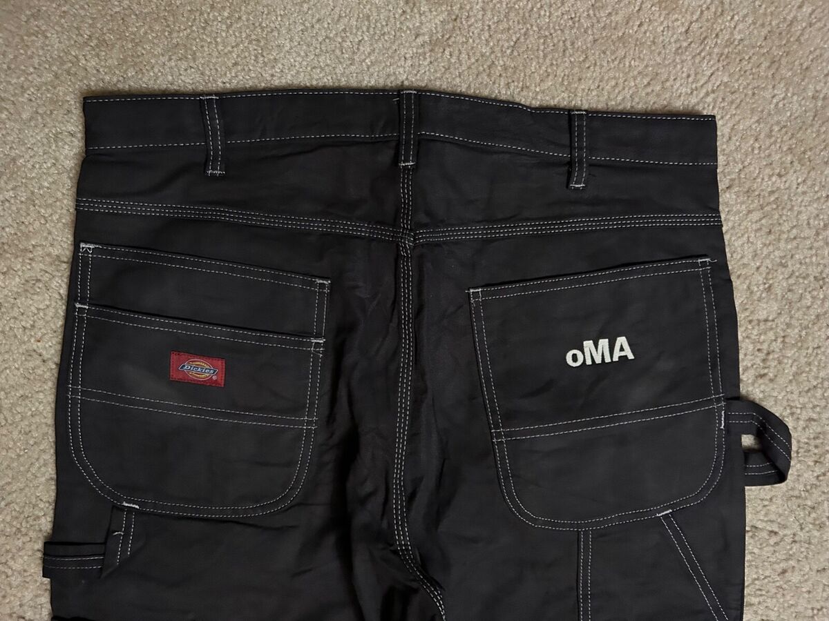 Dickies x OMA black carpenter pants I'M NOT A PAINTER work Dickies x OMA black carpenter pants I'M NOT A PAINTER work