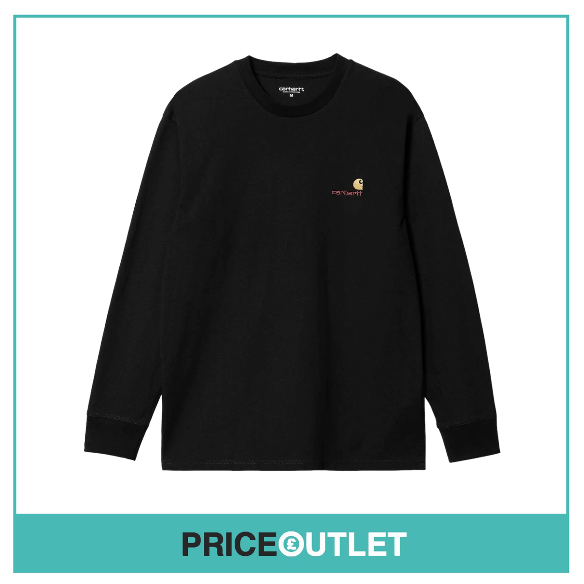 【Carhartt】 L/S AMERICAN SCRIPT T-SHIRT ★ LOOSE FIT Carhartt WIP American Script Long Sleeve T-Shirt | White