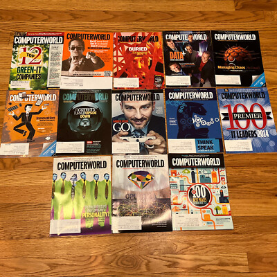 13 Computerworld Computer World Magazine Lot 2013-2014 w 1 From 2008 Very Good !