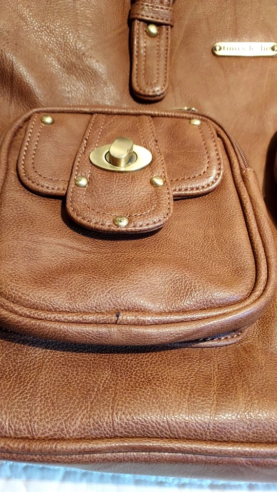 Bolso de Pañales Convertible Timi & Leslie con Pequeño Monedero a Juego Color Marrón Usado Foto 4 de 4