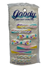 Vintage 1989 Goody Snap Tight Barrettes 8 ct  5528