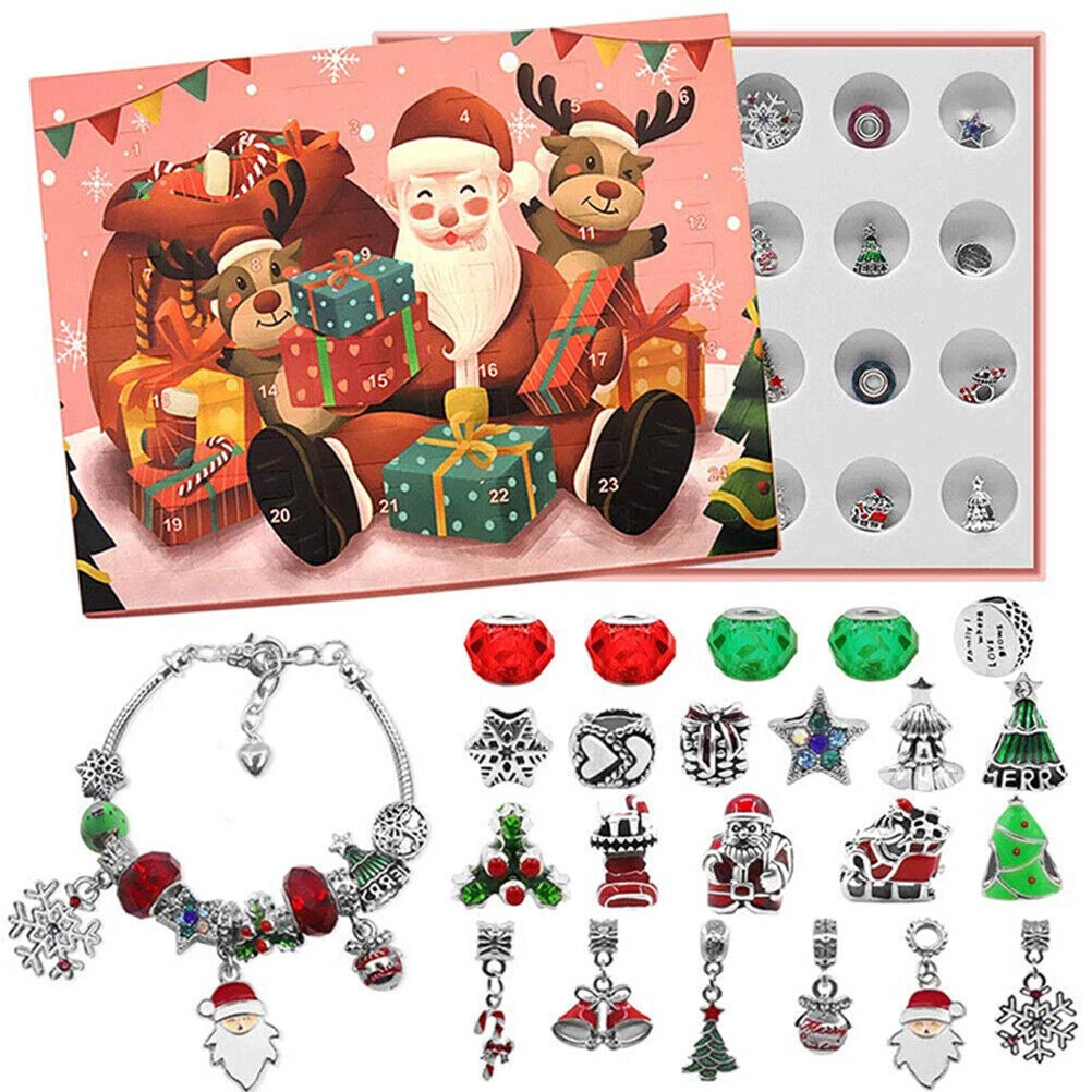 Advent Calendar Christmas Countdown Calendar DIY Charm Bracelet Making Kit Gift | eBay advent-calendar-christmas-countdown-calendar-diy-charm-bracelet-making-kit-gift-ebay