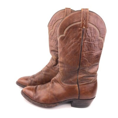 El Dorado Men’s Western Cowboy Boots Brown Leather 13” Shaft Size 10D R9211 El Dorado Men main image 4