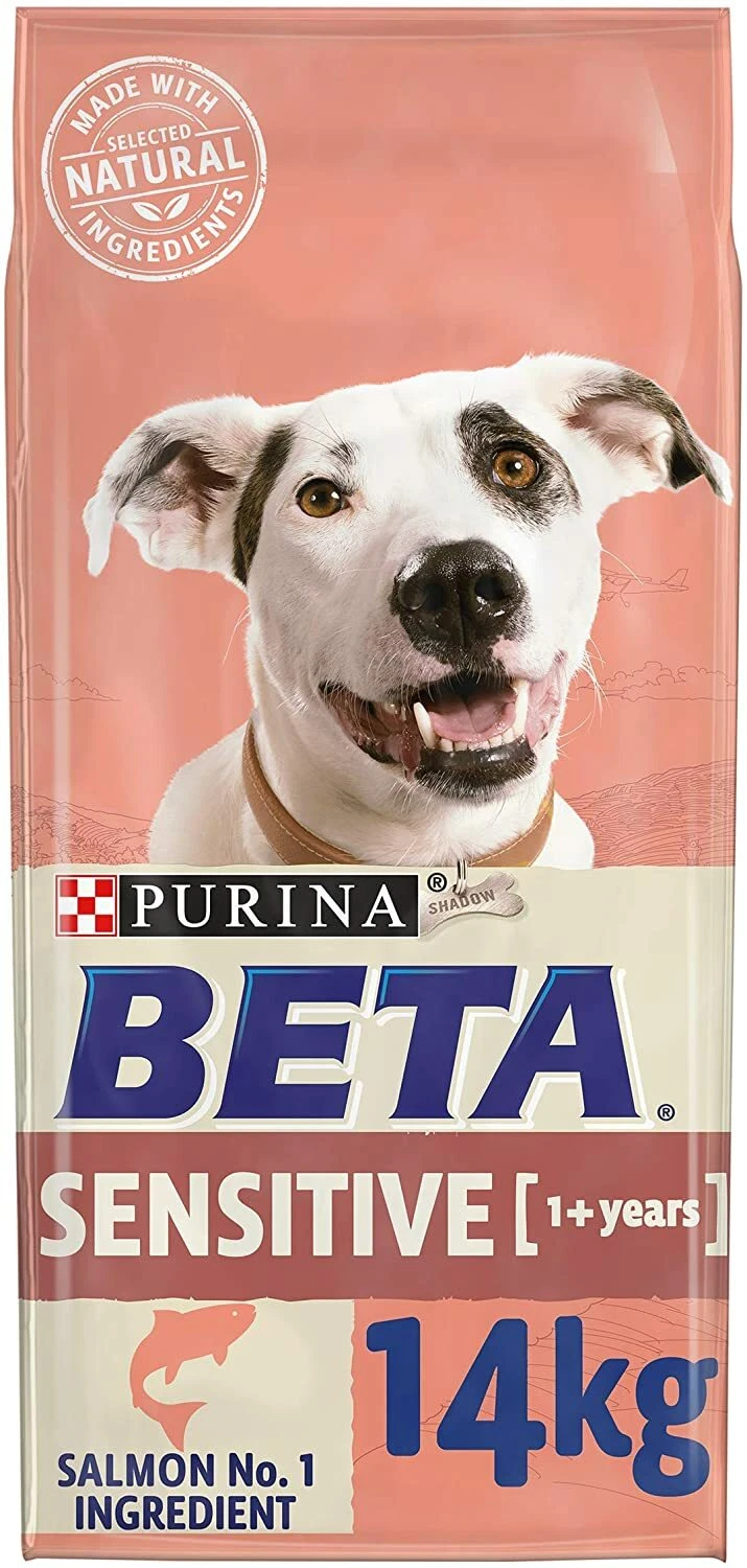 BETA Adult Sensitive Salmon & Rice Dry Dog Food - 14kg
Opens in a new window or tab