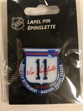 VIC HADFIELD NEW YORK RANGERS RETIREMENT NIGHT GAME PIN 12/02/18 #11 RARE