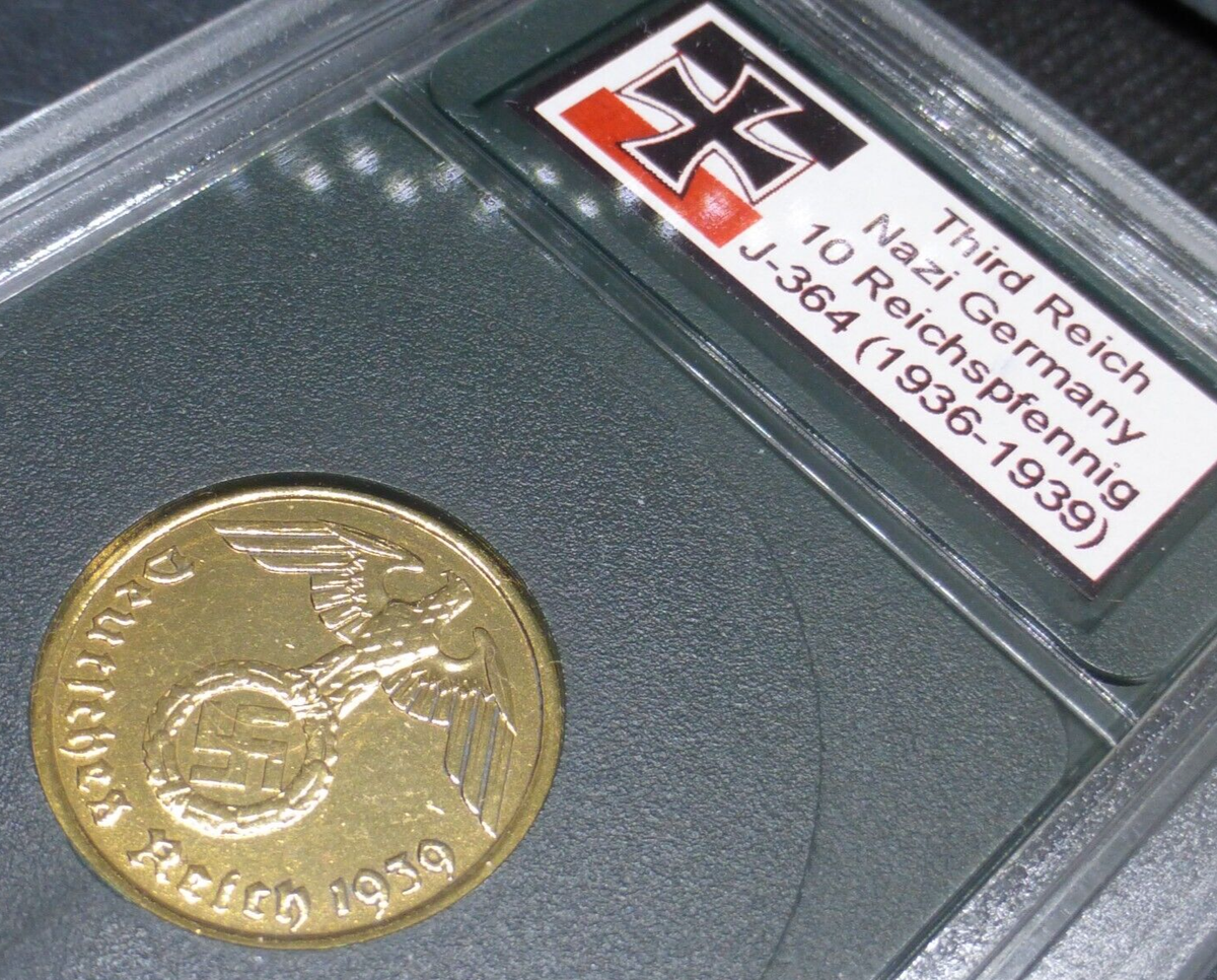 Nazi Coin Relic *With Case* Beautiful Bronze Historic WW2-era
