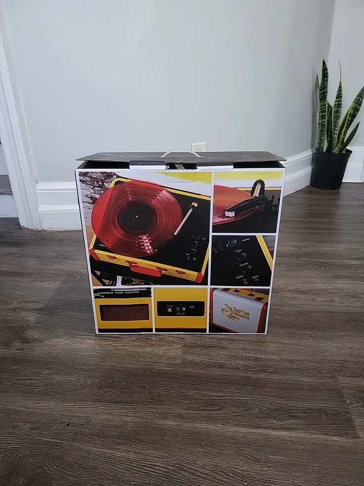 The Beatles Yellow Submarine Crosley Portable Turntable Record Player - Image 2 of 4