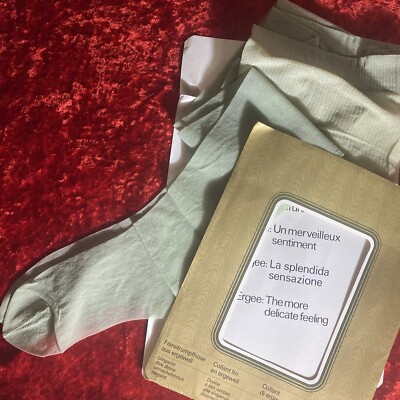 Collant Vintage ERGEE internazional 20 Feinstumpfose  Velato Verde Acqua