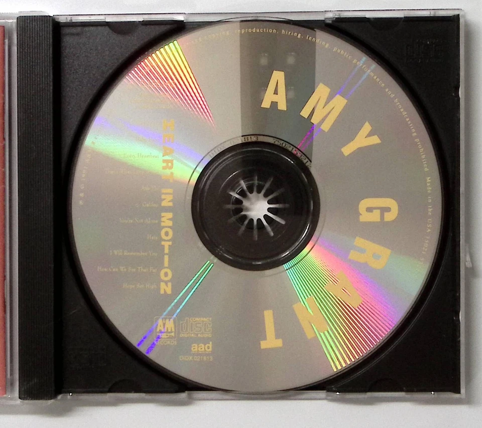 AMY GRANT HEART IN MOTION A&M RECORDS CD 4572 Foto 4 de 4