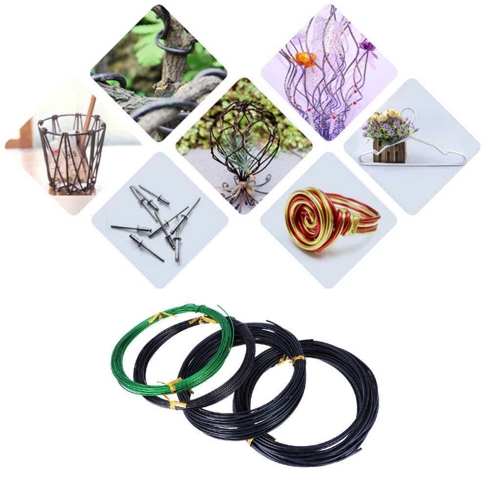4 Pcs Copper Aluminum Wire Colored Aluminum Wire Aluminum Binding Wire