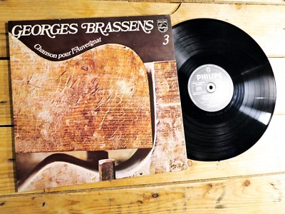 GEORGES BRASSENS CHANSON POUR L'AUVERGNAT LP 33T VINYL COVER EX ORIGINAL 1979