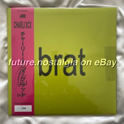 Charli XCX Brat Vinyl LP Signed Assai Obi Edition Clear Pink
