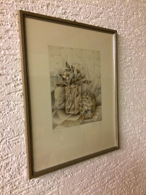 HEINZ VOß HANDSIGNIERTE FARBRADIERUNG LITHOGRAPHIE !!! Epreuve d'Artiste !!! (2)