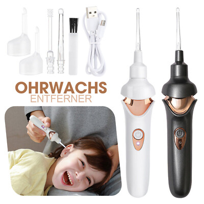 Oroclear Elektrischer Ohrenschmalz-Sauger - Ohrenreiniger Mit 2 Ersatzköpfen