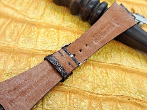 28mm/18mm Exotic Leather Watch Band Bespoke Military Fashion Minimalist Design - Picture 10 of 12