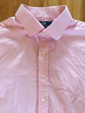 RALPH LAUREN POLO Men's Regent Classic Fit Sz 18, 34/35 Button Down Shirt - PINK
