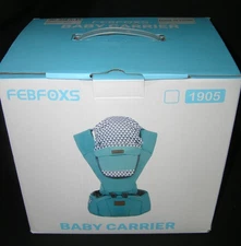 AINOMI FEBFOXS BABY TODDLER CARRIER 3 MONTHS - 36 MONTHS LIGHT BLUE # 1905