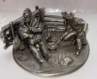 VINTAGE PAMPLIN HISTORICAL PARK & MUSEUM CIVIL WAR SCENE PEWTER SOUVENIR