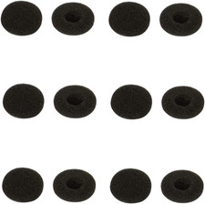 12 Pcs Black Soft Foam Earbuds Cushions Foam Earbud Earpad Ear Bud Pad Replaceme