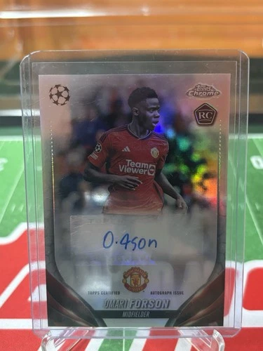Topps Chrome UEFA Club Competitions 2023-24 Omari Forson RC Auto #CA-OF