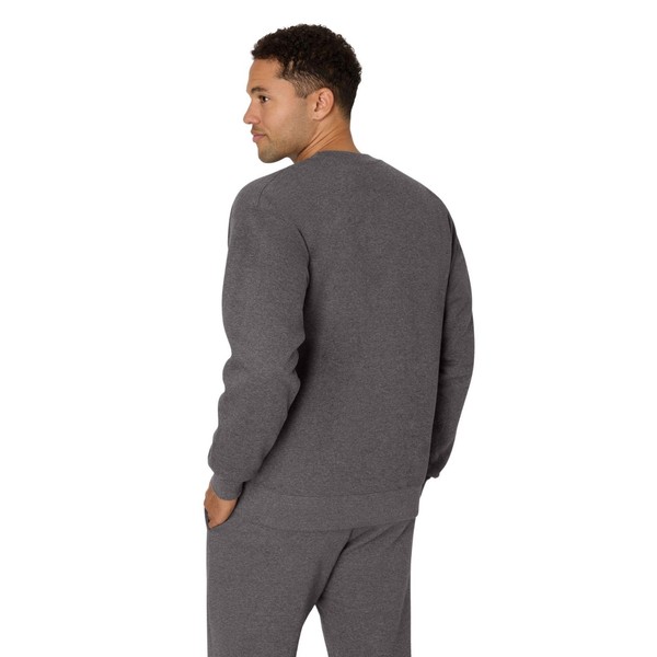 Hanes Herren Schwerem Fleece, Rundhalsausschnitt Sweatshirt, Oxford-Grau, Small-image