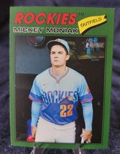 Topps 2026 Heritage Green Border Parallel Mickey Moniak #400 Colorado Rockies
