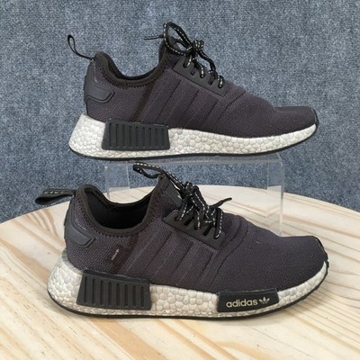 Adidas Shoes Womens 6 NMD R1 Athletic Low Sneakers GX1775 Gray White Lace Up