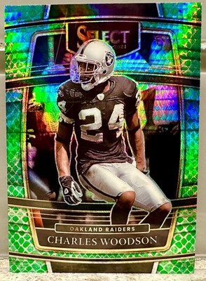 JERSEY # MATCH! 2021 Select Charles Woodson Dragon Scale 24/89! RAIDERS (1/1)!