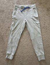 J.Crew Crew Cuts Sweatpants Youth Heather Gray Taper Drawstring Sz XL 12-14