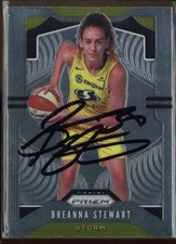 Breanna Stewart Seattle Storm Autographed Panini Prizm Card