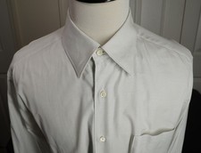 Ermenegildo Zegna made in Italy button down dress shirt pin stipe XL