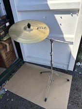 18? Paiste PST3 Crash Ride w Boom Stand. Upgrade Beginners Drum Kit. Free UK P&P