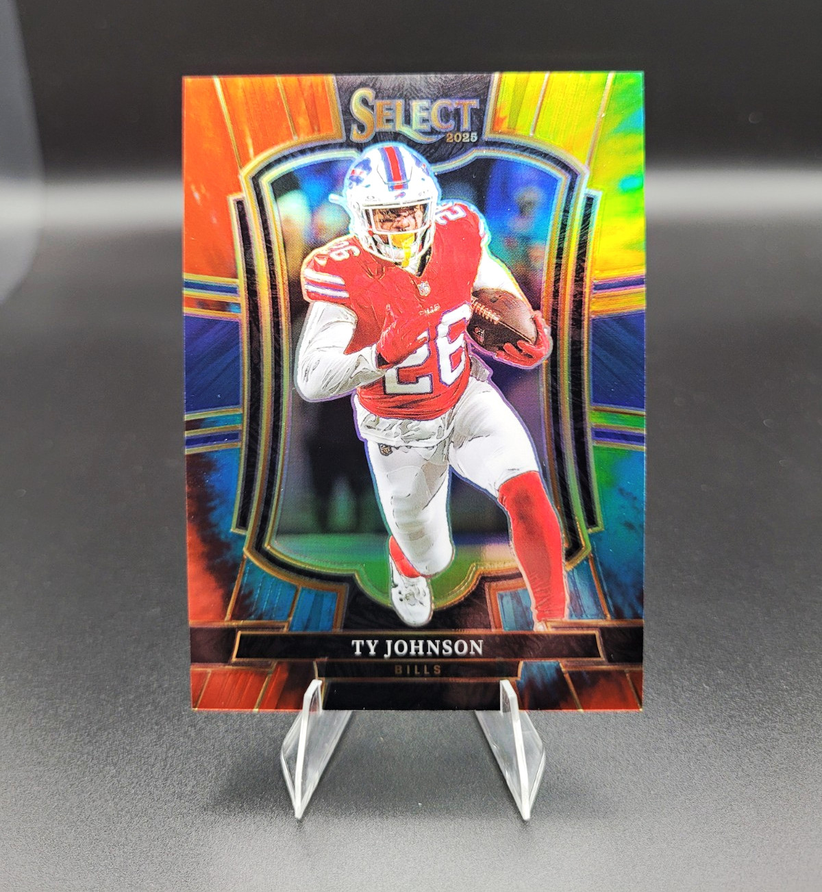 2025 Panini Select Ty Johnson  Premier Level Tie Die Prizm /25 Very Rare!