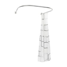 U-Shaped Shower Curtain Rod Set   No Holes Installation, Adjustable 0.9-1.3m