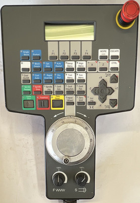 Siemens CNC Handheld Operator Panel Pendant 3-424-2198A w/ Handwheel & E-Stop