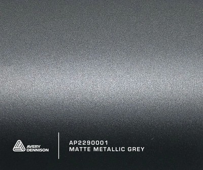 AVERY DENNISON SWF MATT METALLIC GREY SUPREME WRAP FOLIE / LIEFERUNG AM NÄCHSTEN TAG