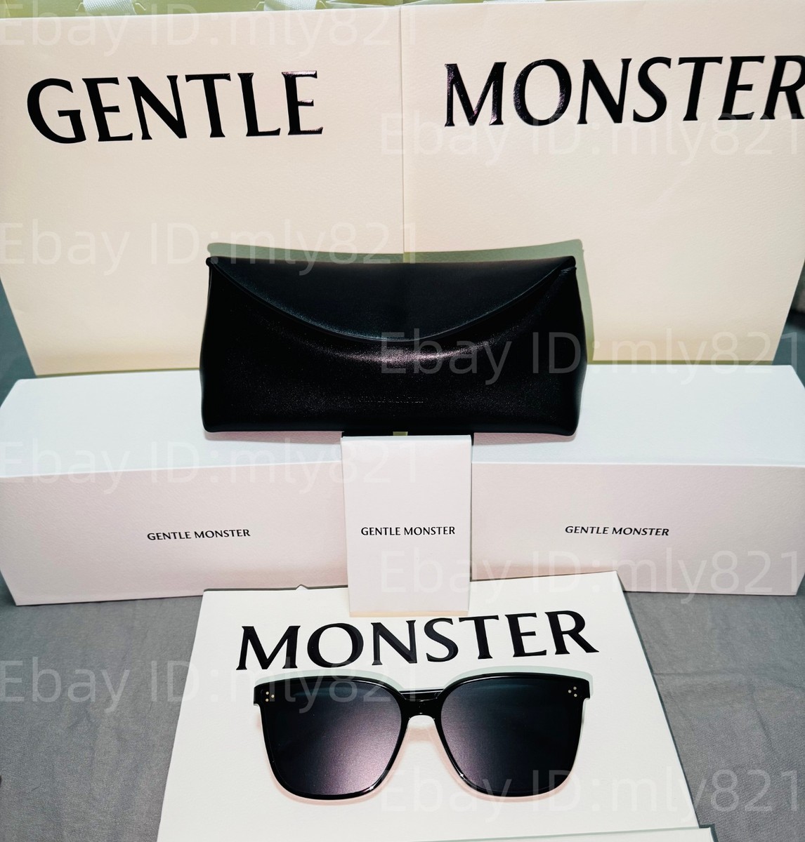 GentleMonster Loloe 01 Sunglasses Black Frame Black Lenses | eBay