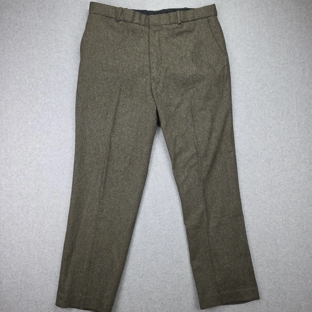 Polo Ralph Lauren Men’s Wool Dress Pants 36 x 30 Grey Straight Leg VTG Stretch