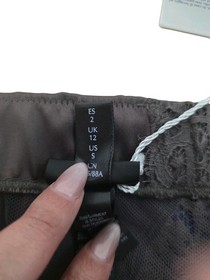 La Perla Reggisfreesia Lace Garter Skirt Womens S IT 40 Gray NWT Luxury Lingerie