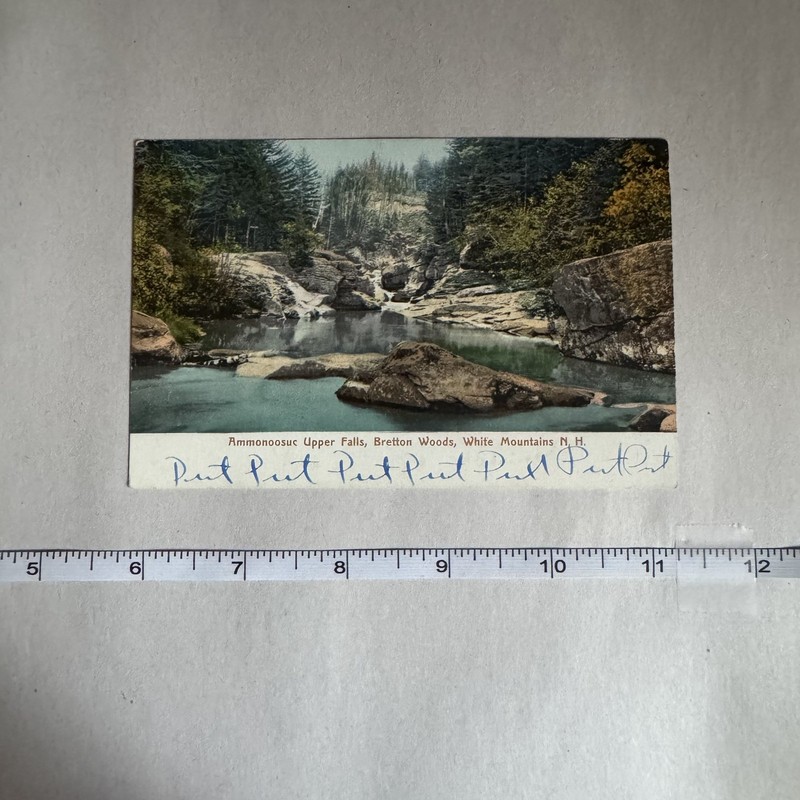 Ammonoosuc Upper Falls Bretton Woods NH New England News Co Vintage