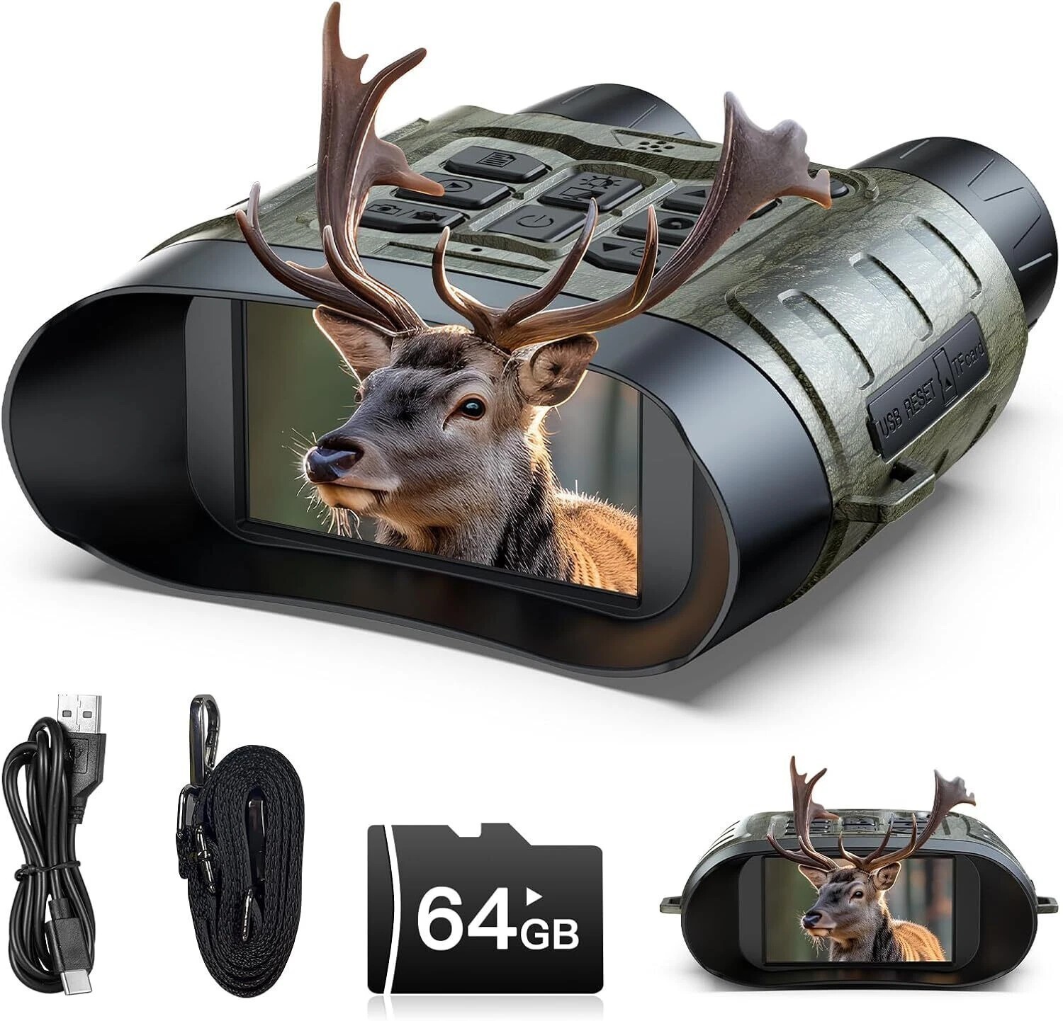 Goggles 4k 112mp Infrared Digital Binoculars 12x Zoom For Da
