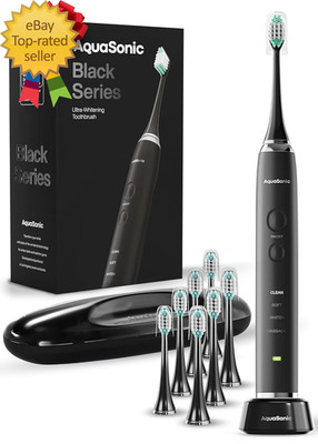 Black Series Ultra Whitening Toothbrush   ADA Accepted Electric Toothbrush