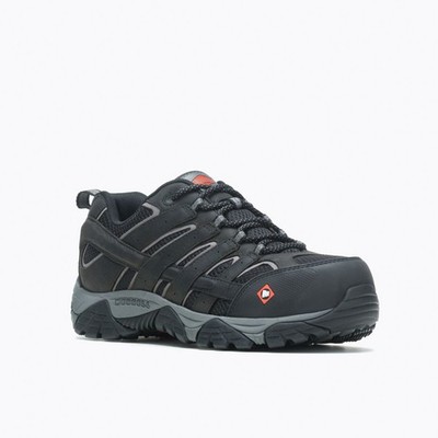 MERRELL WORK Men's Moab Vertex Vent Composite Toe Work Shoe Black - J36461, Blac