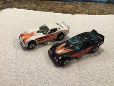 Vintage 1977 Hot Wheels Blackwall FIREBIRD Fireball Funny Car Dragster Set MINT