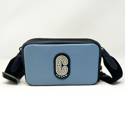 Coach Carrier Phone Crossbody Colorblock Coach Patch Cornflower Midnight  CE604