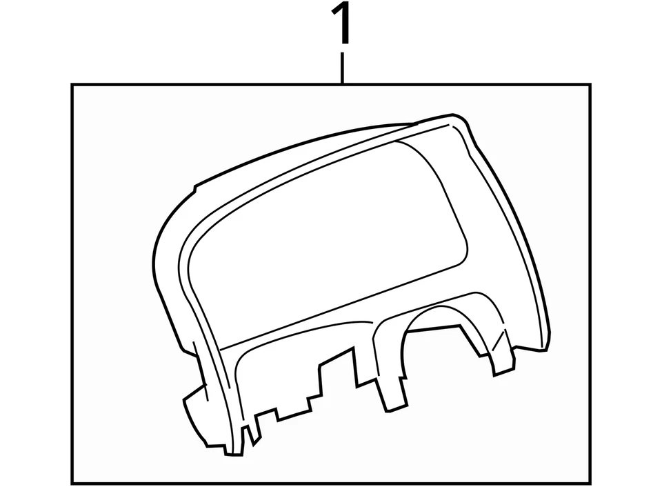 SE ADAPTA A 2008-2010 SATURN VUE CUBIERTA STRG COL UPR TR 25896311 - NUEVO FABRICANTE DE EQUIPOS ORIGINALES 25896311 Foto 3 de 3