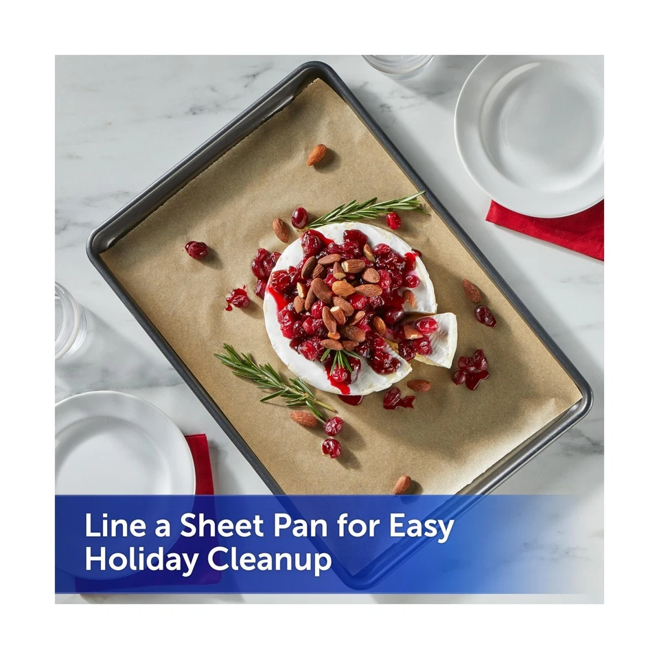 Rollo de papel pergamino sin blanquear para cocinas Reynolds, papel pergamino antiadherente... Foto 3 de 4