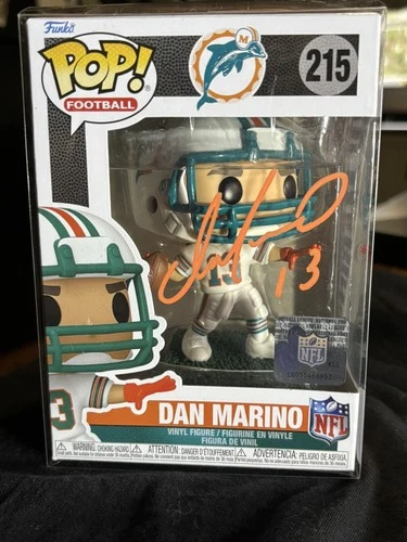 New ListingDAN MARINO #13 Signed Miami Dolphins FUNKO POP #215 + Beckett witness COA
