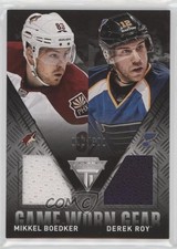 2013 Titanium Game-Worn Gear Combo Materials 86/300 Derek Roy Mikkel Boedker 9oa